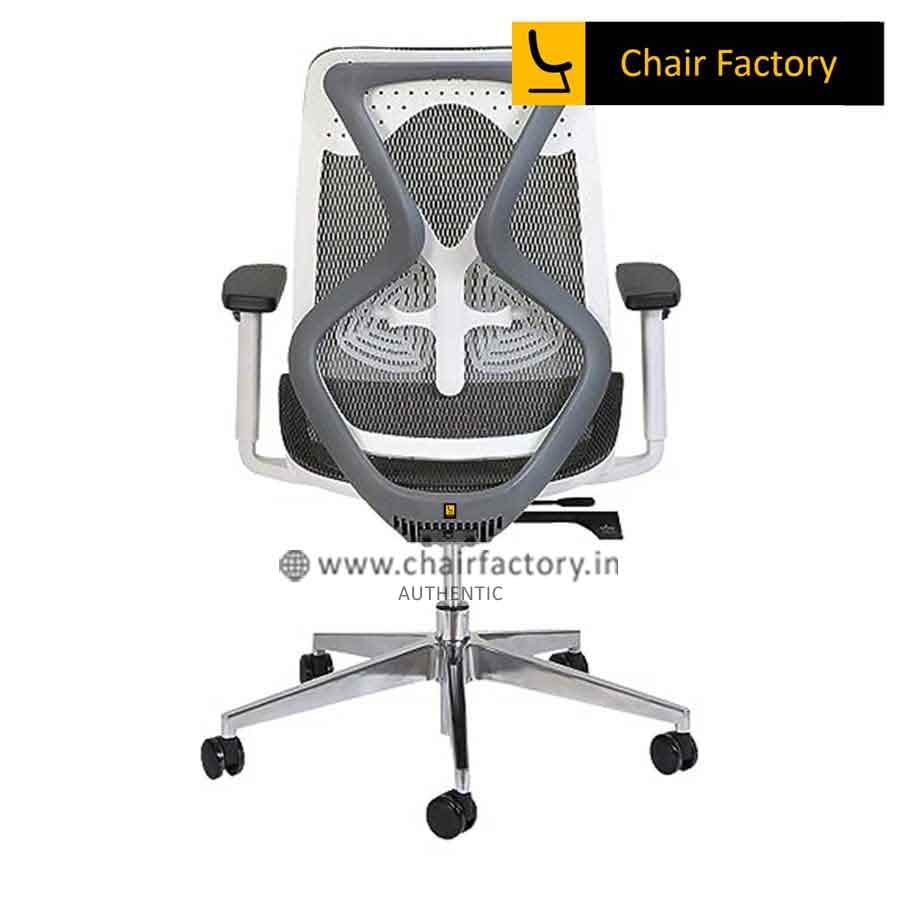 WHITE OCTOPUS ZX MID BACK MESH SEAT ERGONOMIC CHAIR 
